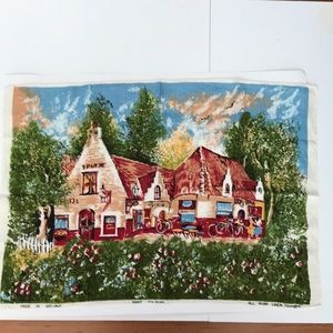 Lamont Irish Linen tea towel vintage